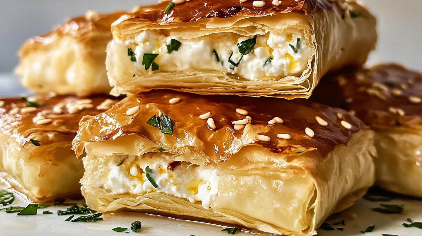 Crispy Feta Pockets are a delicious snack option.