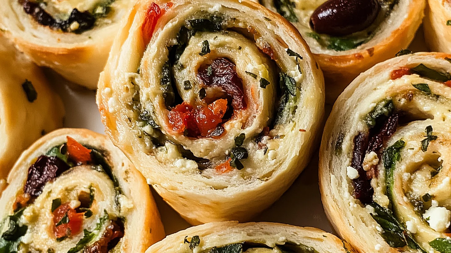 Mediterranean Pinwheels are a delicious snack option.