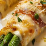 Alfredo Asparagus Bundles are a delicious side dish.