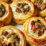 Old-school sausage pinwheels are a tasty treat.