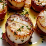 Bacon-Wrapped Scallops are a delicious appetizer.