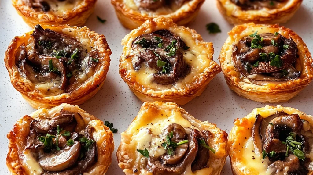 Upside-Down Cream Of Mushroom Tartlets Delight Everyone