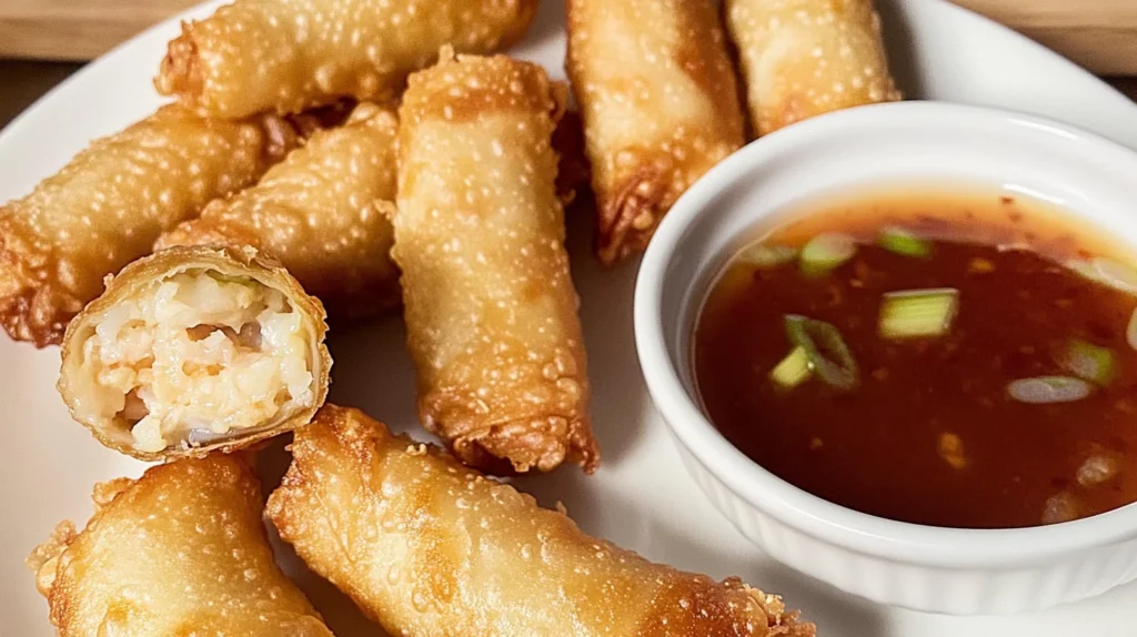 Crab Cake Egg Rolls are a delicious appetizer choice.