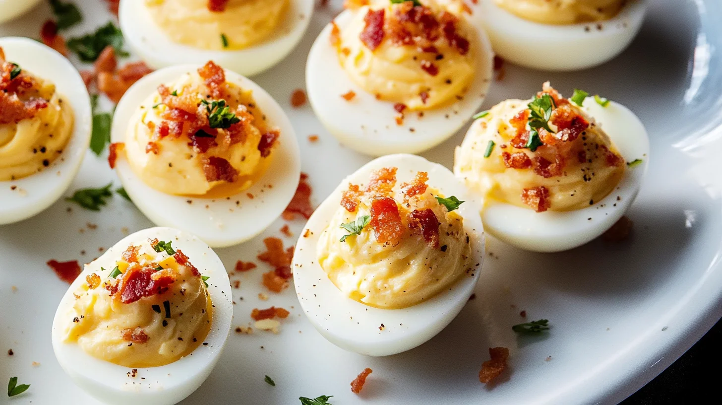 Carbonara Deviled Eggs are a delicious twist!