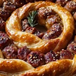 Sausage Roll Wreath is the perfect festive treat.