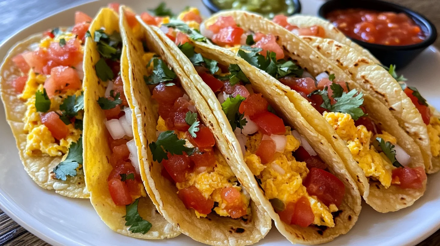 Migas Breakfast Tacos are a delicious morning treat.