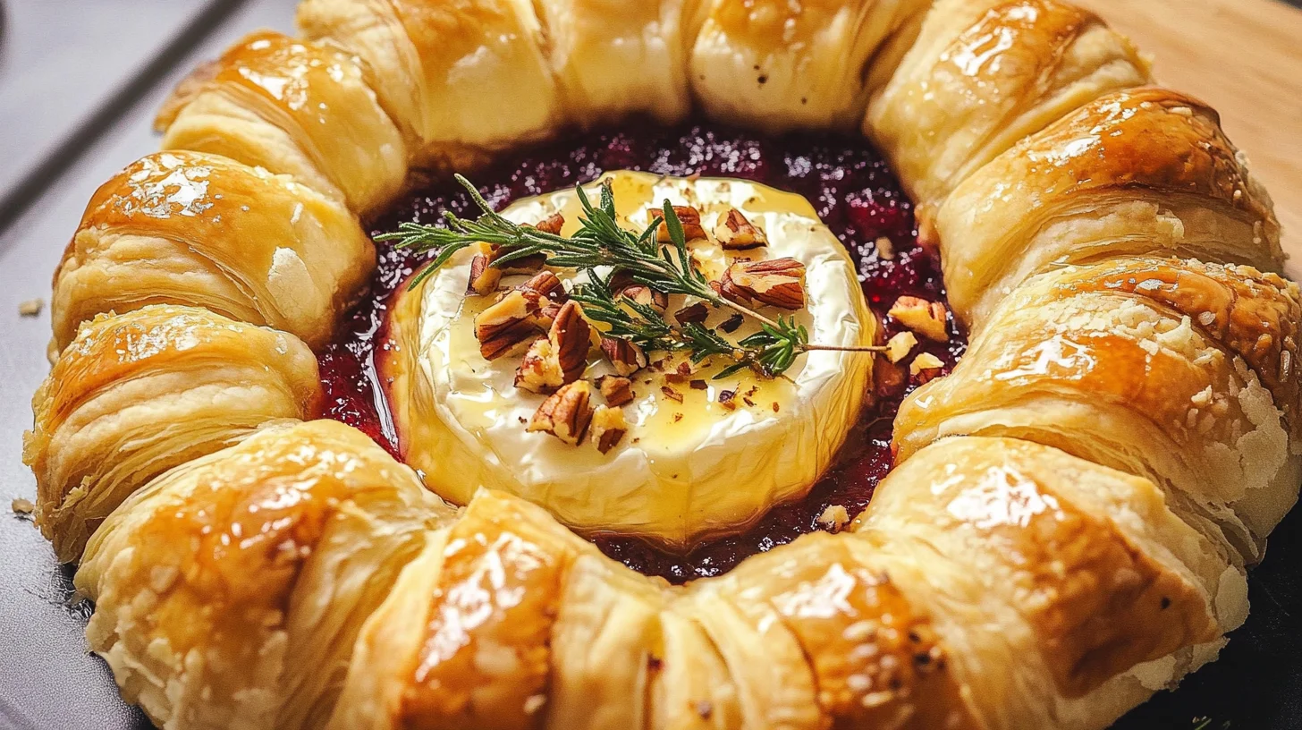 Baked Brie Wreath: A Festive Holiday Delight