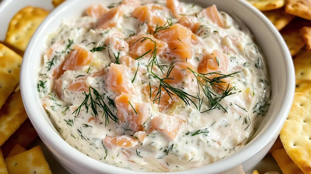 Smoked Salmon Dip is a delicious party appetizer.