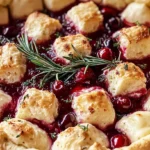 Cranberry Brie Biscuit Dip is a festive delight.