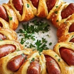 Pigs In A Blanket Wreath for Your Next Party