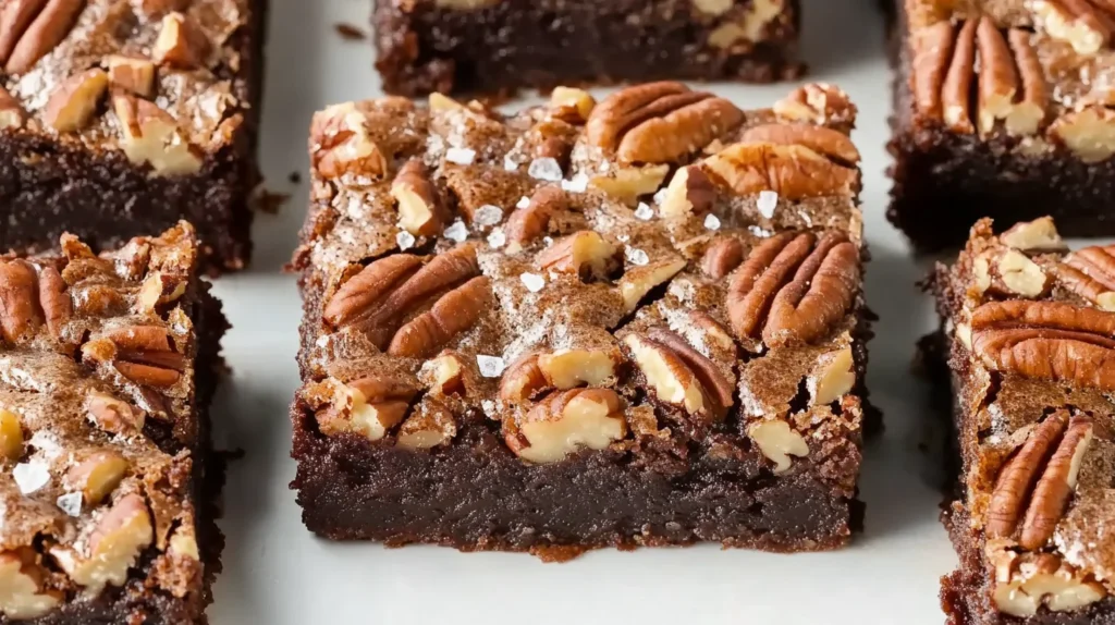 Pecan Pie Brownies are a delicious dessert treat.