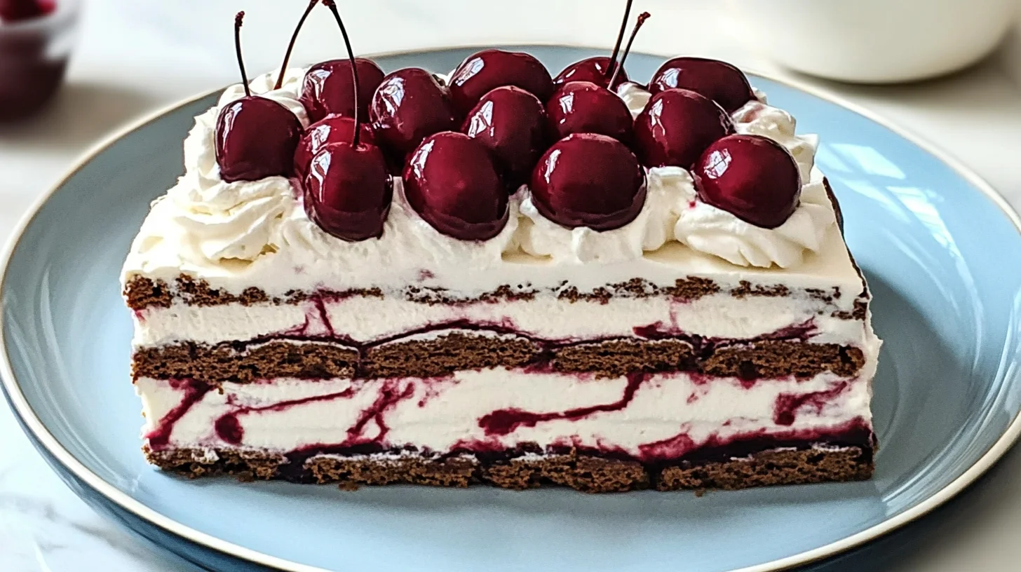 Cherries-and-Cream Icebox Cake is a delightful treat.