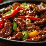 Crispy Chili Beef with Honey Garlic Sauce